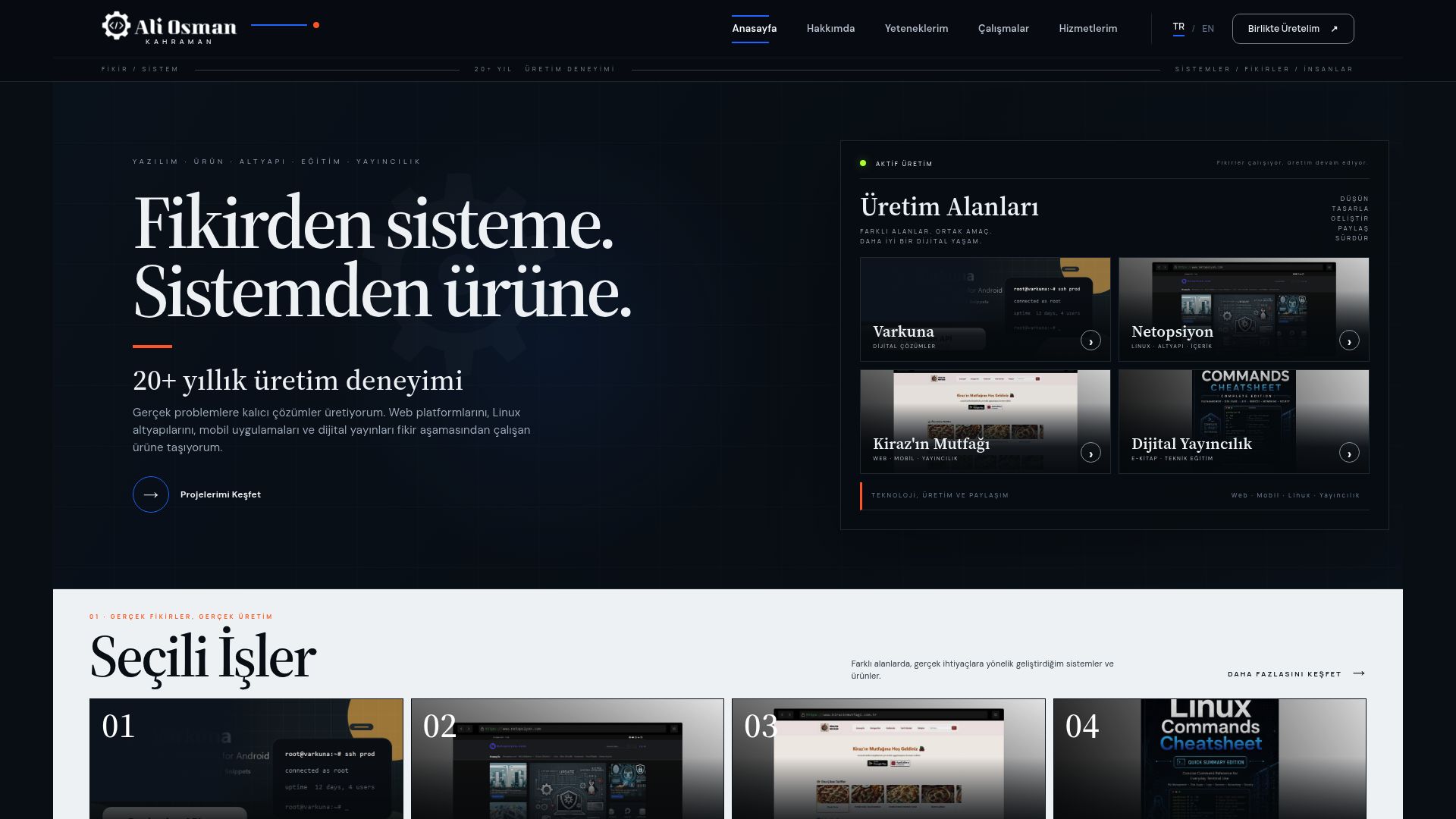 Kişisel Web Sitem