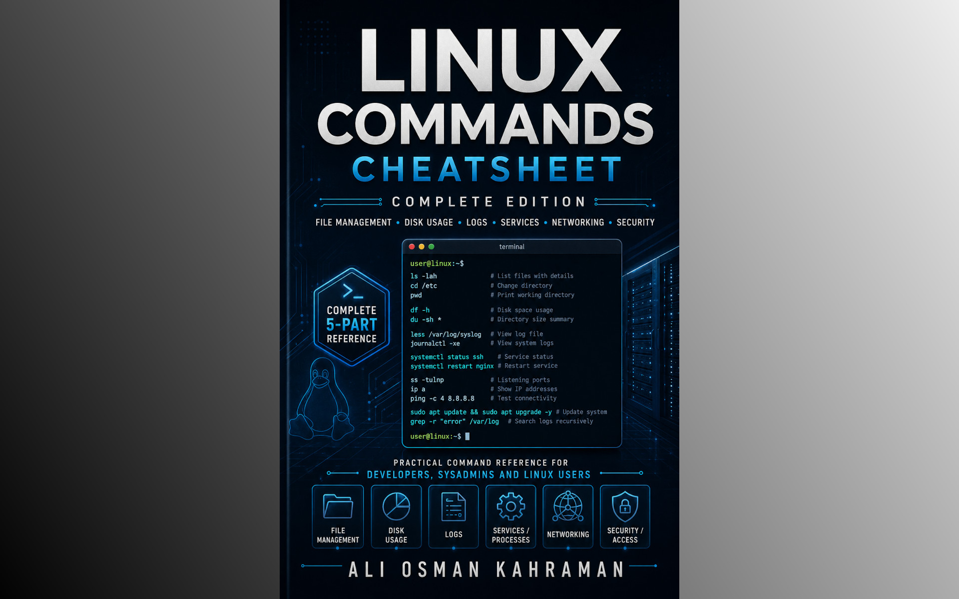Linux Commands Cheat Sheet - Complete Edition