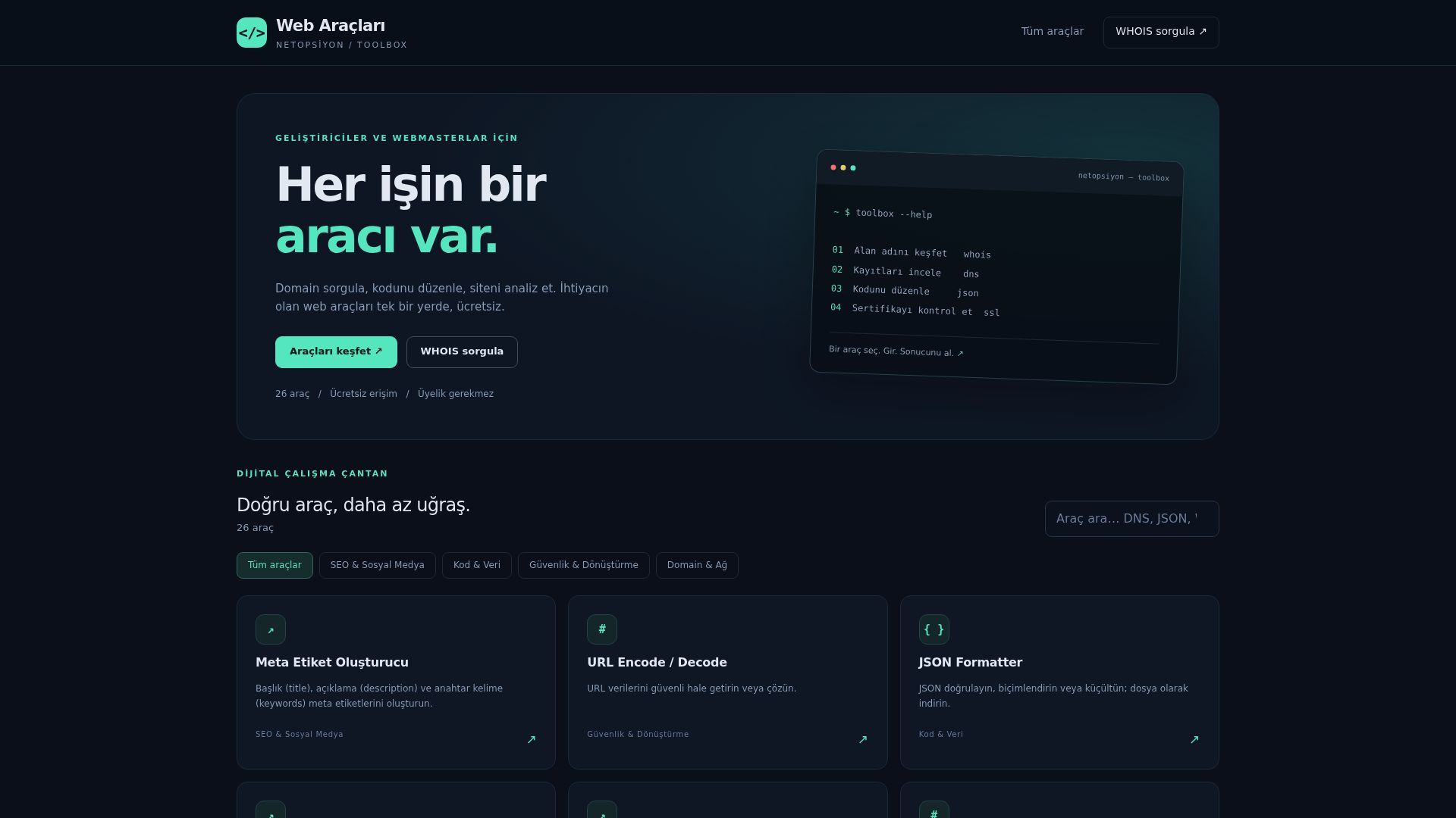 Web Araçları